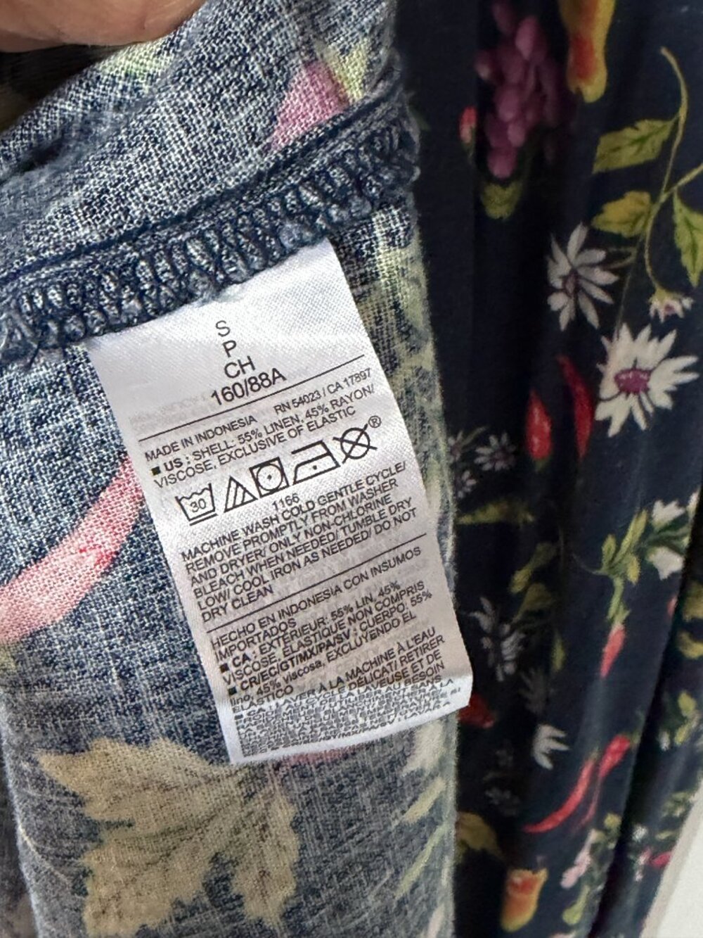 Old Navy Fit-Flare Linen Blend Midi Dress - Picture 7 of 7